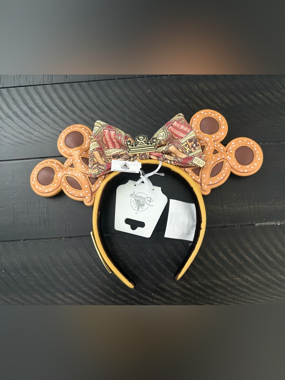 NWT Disney Epcot Germany Loungefly Pretzel Mickey Ears Headband